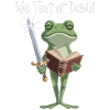 Frog Knight Reading at Dawn