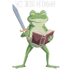 Dawn Test Froschschwert und Buch
