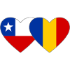 Chile_Rumänien_Flagge_Herz
