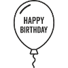 Ballon d’anniversaire – Conception d’anniversaire
