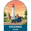 Havana Cuba Oldtimer-Reiseplakat