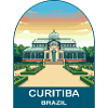 Curitiba Brasilien Botanischer Garten Reiseplakat