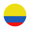 Drapeau rond de la Colombie