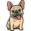 French Bulldog Cartoon Design