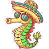 Seahorse Funny Sombrero
