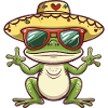 Sombrero drôle de grenouille
