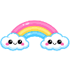 Cute Cloud Rainbow Duo