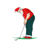 Golfing Santa by Par