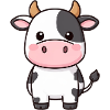 cute kawaii cow cow gift