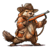Funny Beaver Hunter Funny Hunting Motif