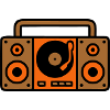 Retro Boombox Ghetto Blaster 80s