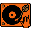 DJ Turntable Hand Scratching