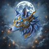 Mystic Crown Moon Wolf