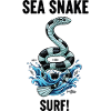 Danger Surf Sea Snake Black