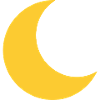 Silhouette de la Lune Jaune