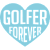 Golfer Forever Heart Design