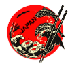 Japan Sushi Koi in Red Circle