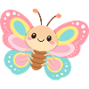 Papillon pastel