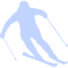 Winter Shot Skier Silhouette