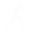 Boxer silhouette in motion