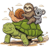 Turtle Snail Sloth Koala Anti-Stress