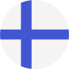 Drapeau rond finlandais