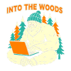 Sasquatch Laptop in the Woods