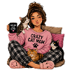Crazy Cat Mom Cuddle Design