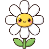 Kawaii Daisy White Flower Gift