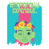 Floral Wreath Portrait Neo-Pop