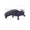 Be a Black Melanoid Axolotl
