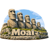 Graphique de l’île Moai Images