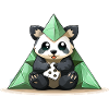 Panda Crystal Pyramid