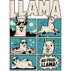 Chill Llama Comic Design