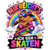 Skate Capybara Regenbogen