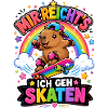 Skate Capybara Regenbogen