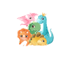 Nur ein Mädchen, das Dinosaurier liebt