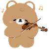 Charme du violoniste ours