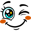 Eye Smiling Kawaii Cheerful