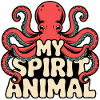 Mein Spirit Tier Oktopus Illustration