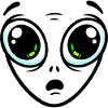 Big-eyed alien