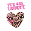 You are unique leopard heart