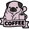 Pug Coffee Morning Grouch Banner