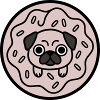 Pug Dog Donut Candy