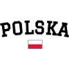 Poland Flag Design Black