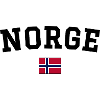 Norway Flag Design Black