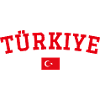 Turkey Flag Design Red
