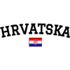 Croatia Flag Design Black
