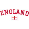 England Flag Design Red