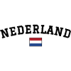 Netherlands Flag Design Black